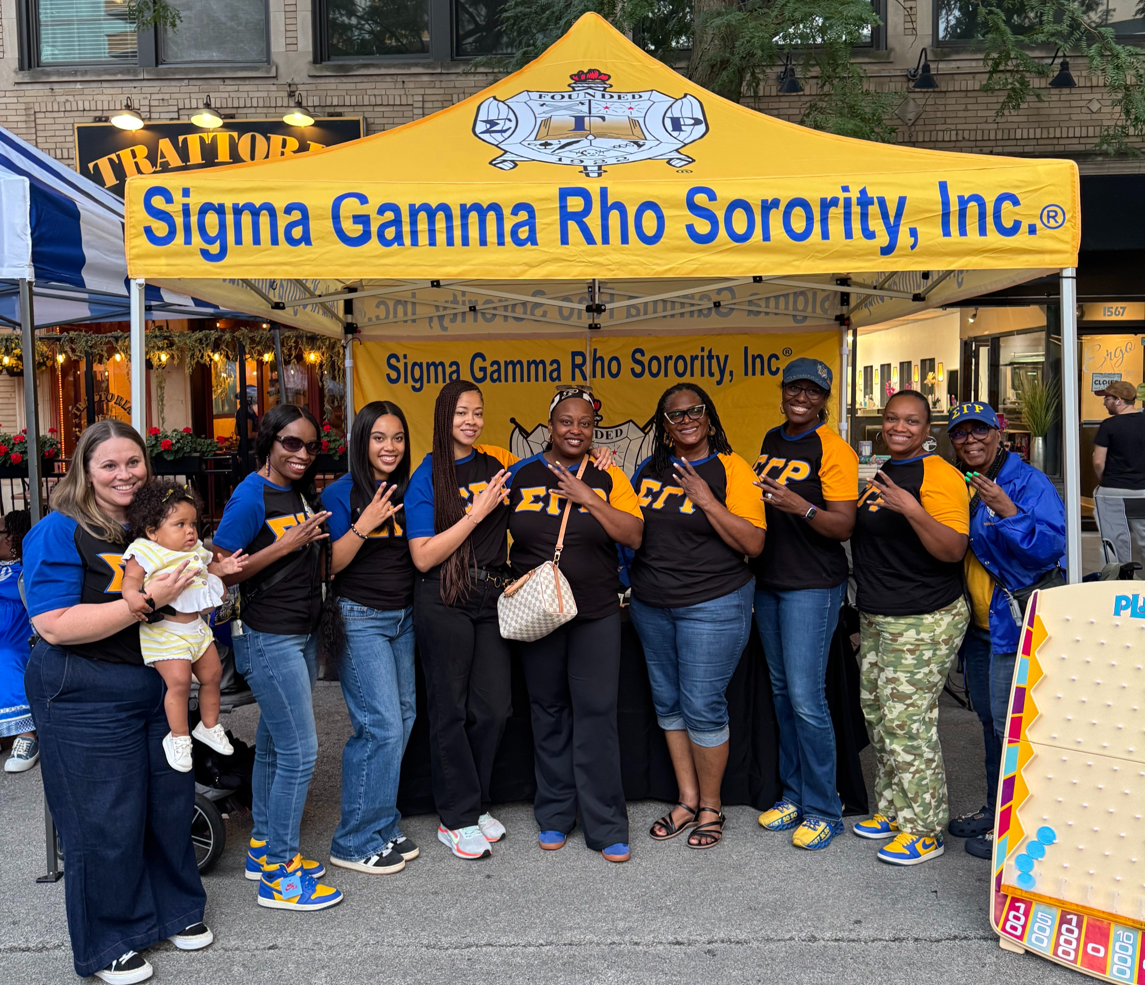 Delta Xi Sigma members serving in the community